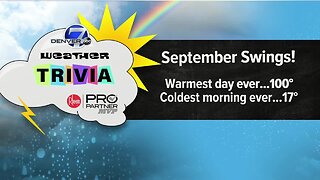 Weather trivia: September temperature swings