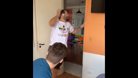 Man falls for his partner's troll after thinking that his partner was injured, got angry and almost the worst happensing with a glued partner.