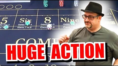 🔥HUGE ACTION!!🔥 30 Roll Craps Challenge - WIN BIG or BUST #318