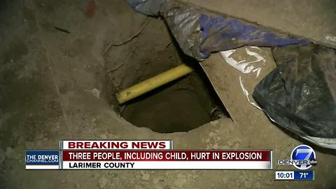 3 injured after home explosion in Larimer County