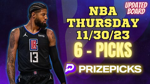 #PRIZEPICKS | BEST PICKS #NBA THURSDAY | 11/30/2023 | TODAY | BEST BETS | #BASKETBALL | PROP BETS