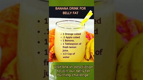 Banana drink for belly fat | #Shorts