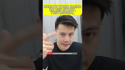 CREATE TIKTOK SHORT VIDEO BASED ON USP,STORY, TESTIMONIAL .