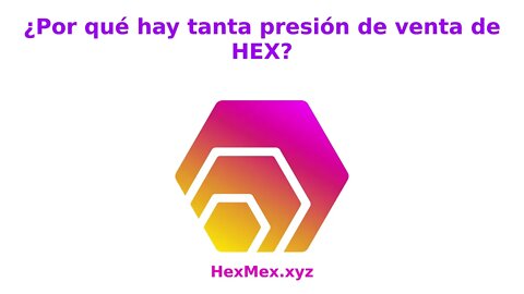 Presión de venta de HEX en los último días