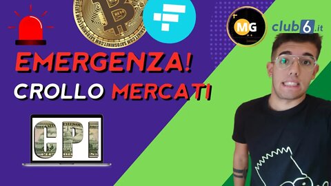 EMERGENZA CROLLO CRIPTOVALUTE... MORTE FTX(FTT)!? CPI NUMBERS | Trading italia MG Mattia Vlog Club6