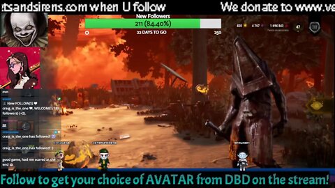 Free DBD avatar if when U help defeat a boss in my stream!