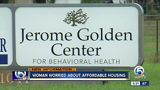 Woman worried about affordable housing