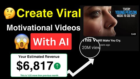 Create AI Viral Motivational Videos and Earn $6,817/month