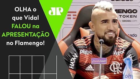 "Tô realizando UM SONHO! O Flamengo, pra mim, é..." OLHA o que Vidal FALOU na APRESENTAÇÃO!