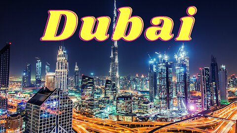 Dubai City Beautiful Places | Flying Over Dubai Relaxing Music | Best Music to Boost Your Mood |