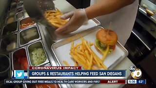 Groups and Restaurants help feed San Diego for free