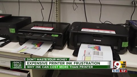 Expensive printer ink frustration