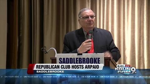 Arpaio to speak in Saddlebooke