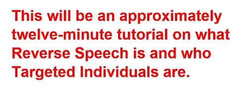 What's Reverse Speech & Who Are Targeted Individuals? Plz show ur support by SHARING WIDELY ❤️👍🔴