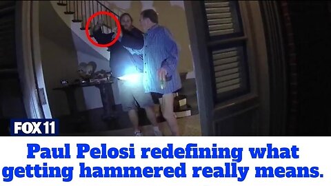 Paul Pelosi Getting Hammered LIVE!