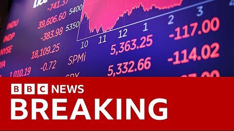 Global stock markets plunge over fears of US slowdown / BBC News