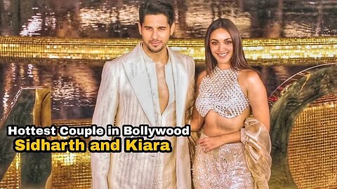 Sidharth Malhotra with wife Kiara Advani Cutest Couple arrives at Ambani Event | Sidkiara