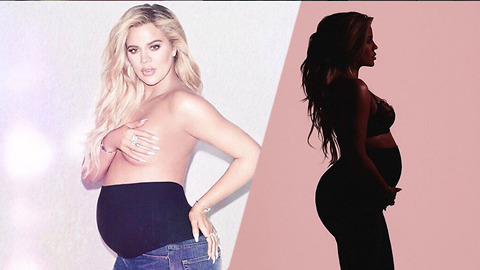 Khloe Kardashian Ready To POP Any Second!