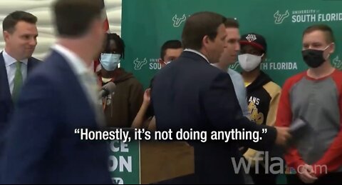 DeSantis Has Had It With Mask "Theatre"