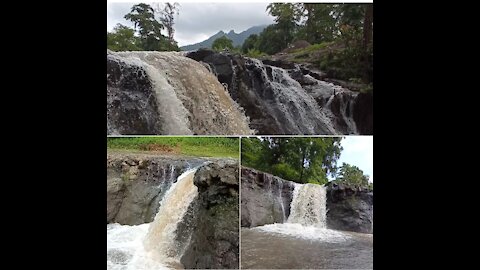 The sound of nature is like a beautiful waterfall in a beautiful forest😊