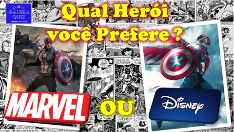 QUAL HERÓI VOCÊ PREFERE MARVEL OU DISNEY?