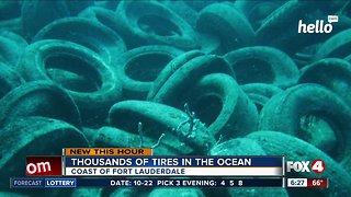 Thousands of tires off the coast of Fort Lauderdale