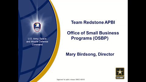 APBI 2022 - Day 2 - SMDC Small Business Contracting Opportunities