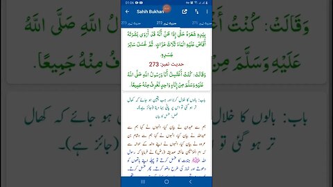 Hadees SHARIF Sahi bukhari SHARIF hadees number #271 #272 #273 in arbic urdu and English language