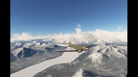 MSFS VR, DC-3 PAVD-PABI in Alaska