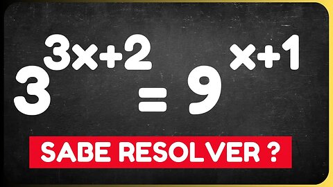 (PASSO A PASSO) COMO RESOLVER EQUAÇÃO EXPONENCIAL | MATEMATICA BÁSICA