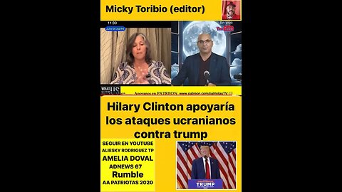 Hilary Clinton apoyará los ataques de Ucrania contra Trump