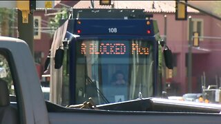 Vehicle crashes after attempted traffic stop blocking streetcar downtown