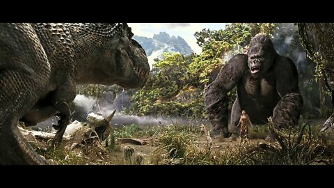 King Kong | V. rex Fight | King Kong and Dinosaur Fight