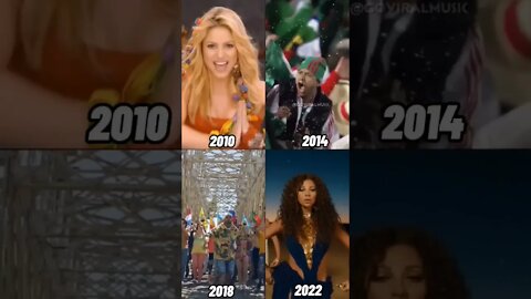 FIFA WORLD CUP SONGS EVOLUTION #shorts