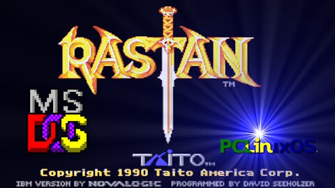 Rastan Saga DOS rodando no PCLinuxOS / Rastan Saga DOS running on PCLinuxOS