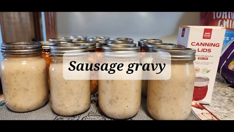 REBEL CANNING Sausage Gravy Not USDA approved #sausage #sausagegravy