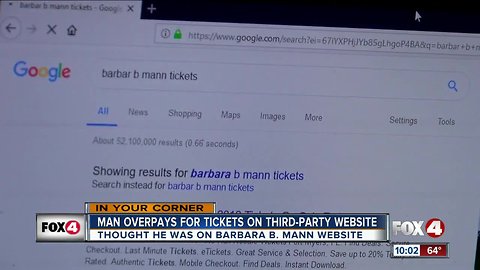 Man duped by 3rd party website