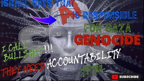 ISRAEL (LYING🙄￼) BLAMING AI FOR GENOCIDE IN GAZA 🚨￼ INSTEAD OF TAKING ACCOUNTABILITY 🚨 TERRORISTS 🚨