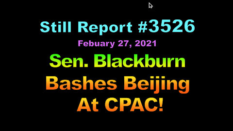 Sen. Blackburn Bashes Beijing at CPAC!, 3525