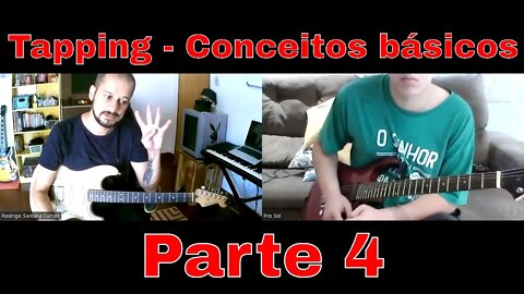 Tapping - conceitos básicos - parte 4 -Two hand tapping (Joe Satriani Style).