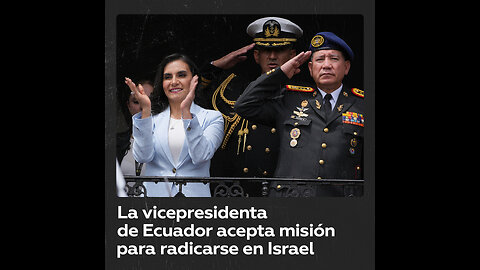 La vicepresidenta de Ecuador se asentará en Tel Aviv