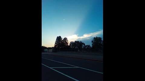 Goodyear Blimp Flies Over Newington