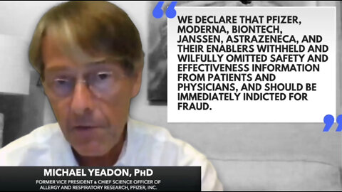 "We Declare that Pfizer, Moderna, BioNTech, Janssen, AstraZeneca…Be Immediately Indicted for Fraud."