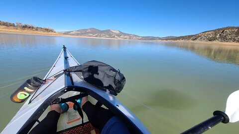 Navajo Lake On A Folding Kayak, Live, Remote Location