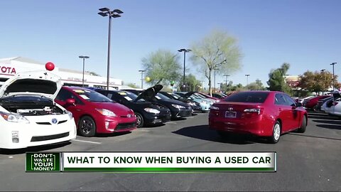 What to know when buying a used car