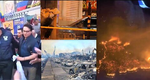 DOZENS LOST IN MAUI FIRES-TOTAL DEVASTATION*ECUADORIAN CANDIDATE ASSASINATED*ALIEN WEATHER WARFARE?