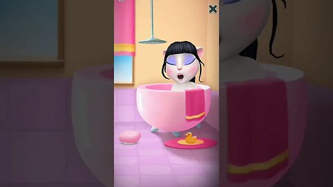 😂😁Angela Is Sleeping In BATHTUB #499 | My Talking Angela 2 | #shorts #funwithangela 🤣😂