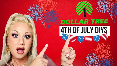 Dollar tree Fourth of July DIY’s, Fourth of July 2022 DIY home decor, blessed beyond measure