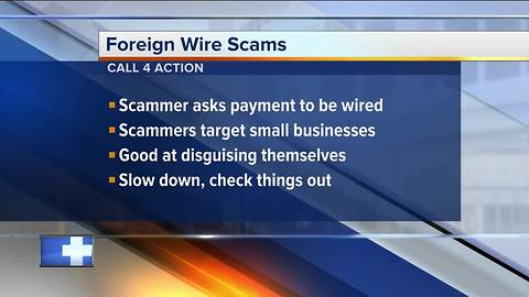 Call 4 Action: Foreign Wire Scams