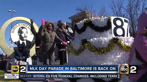 Pugh says MLK parade back on with the addition of day of service, we can do both!